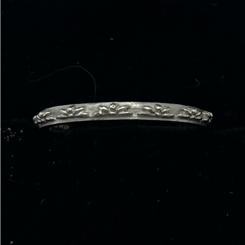 Hidalgo 18k White Gold Stack Ring - image 2